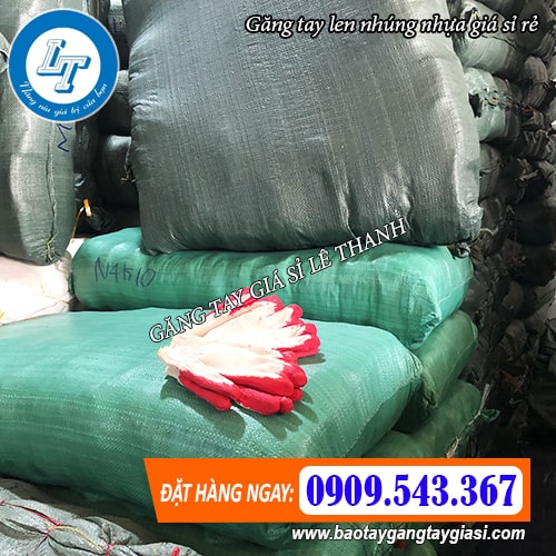 găng tay lao động sẵn kho lê thanh găng tay len nhúng nhựa giá sỉ sẵn kho số lượng lớn