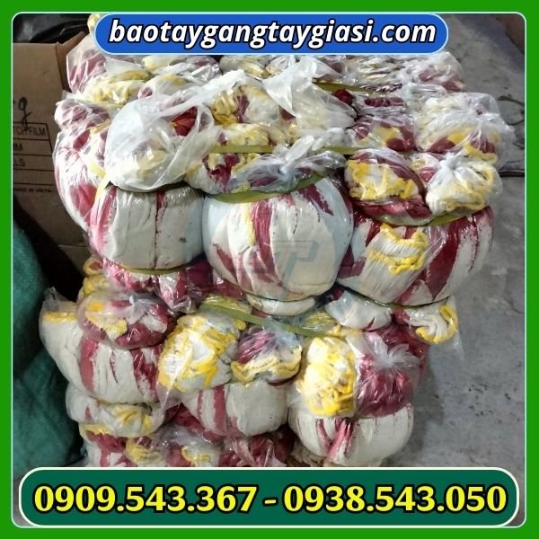 sẵn kho găng tay nhúng nhựa Găng tay len hái sầu riêng an toàn và tiện lợi