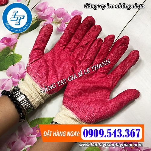 găng tay len nhúng nhựa găng tay len nhúng nhựa thoải mái trong mọi thao tác