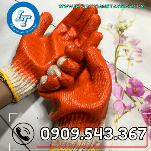 Găng tay len phủ cao su Găng tay len phủ cao su
