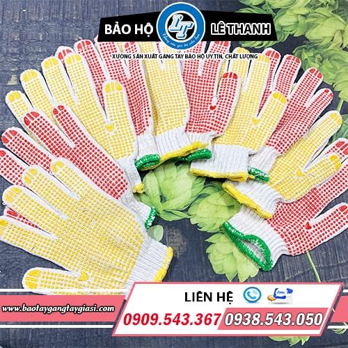 Găng tay len phủ hạt nhựa giá sỉ rẻ tại xưởng Găng tay len phủ hạt nhựa giá sỉ rẻ tại xưởng