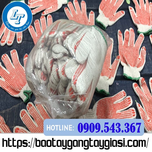 Găng tay len phủ hạt