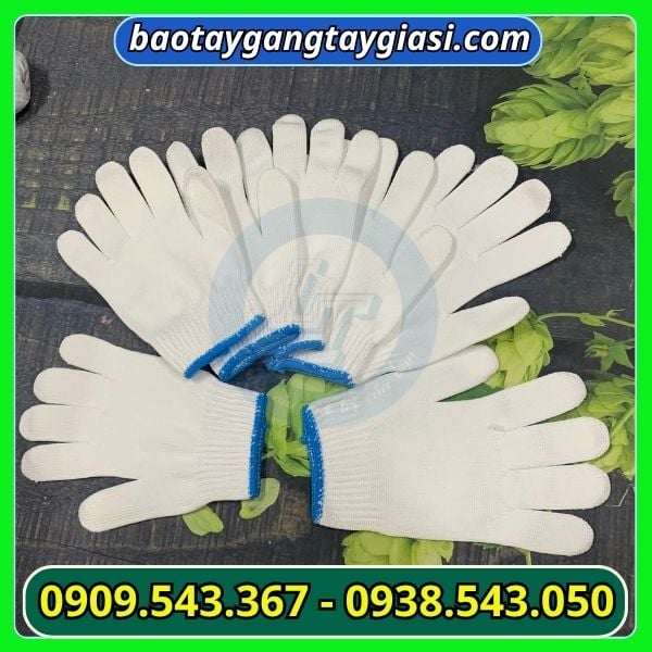 Găng tay len poly trắng 40g Găng tay len poly trắng 40g