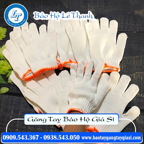 Găng tay len poly dày chắc bảo hộ an toàn Găng tay len poly dày chắc bảo hộ an toàn