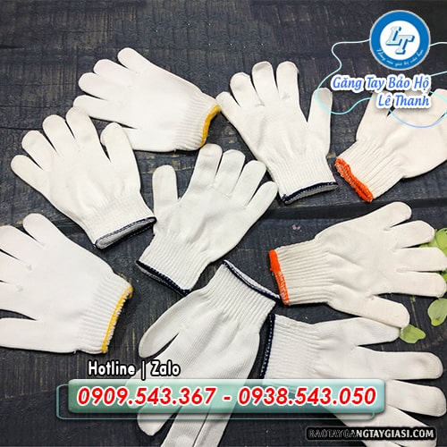 Găng tay len sợi poly đa dạng kích cỡ