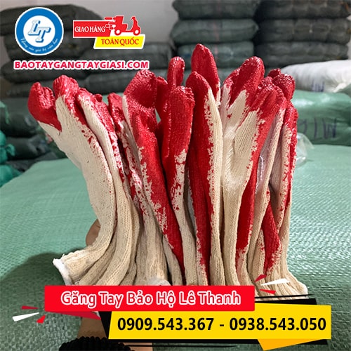 Găng tay len sơn đỏ giá rẻ sẵn số lượng tại kho Găng tay len sơn đỏ giá rẻ sẵn số lượng tại kho