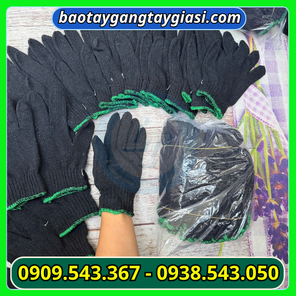 Găng tay len xám đen 50g