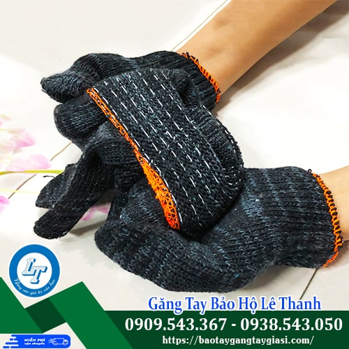 Găng tay len xám đen bo chun cổ tay chống tuột Găng tay len xám đen bo chun cổ tay chống tuột