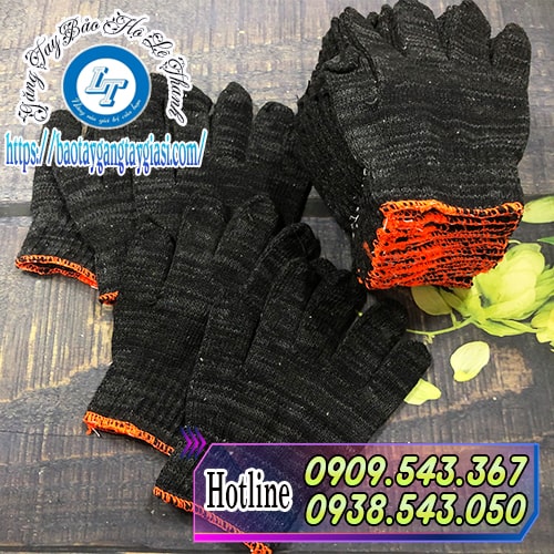 Găng tay len xám đen dày chắc Găng tay len xám đen dày chắc