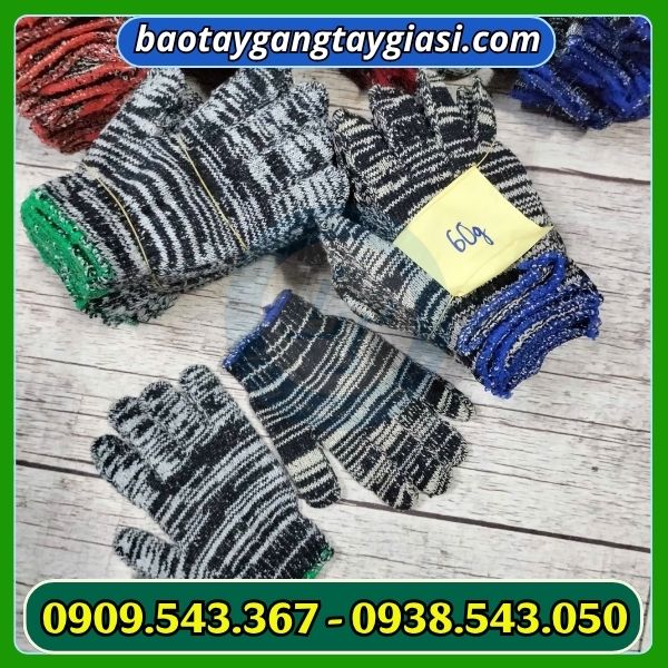 Găng tay len muối tiêu giá rẻ Găng tay len muối tiêu