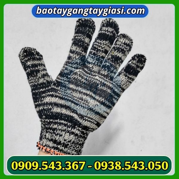 Găng tay len muối tiêu dày dặn Găng tay len muối tiêu