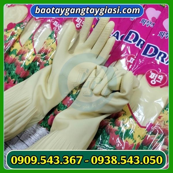 Lòng bàn tay nhiều vân nổi chống trơn tốt Nếp nhăn chạy dọc ống tay chống trơn tuột tốt