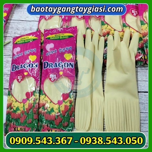 Găng tay cao su Nam Long size XL có nếp nhăn Găng tay cao su Nam Long size XL