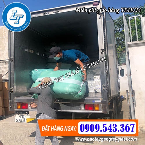 Găng tay nhựa bốc vác