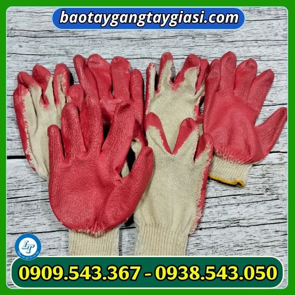 Găng tay len nhúng nhựa Găng tay len nhúng nhựa