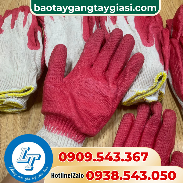 Găng tay len nhúng nhựa  Găng tay len nhúng nhựa