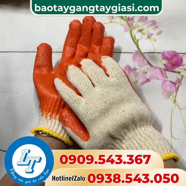 Găng tay len nhúng nhựa giá sỉ