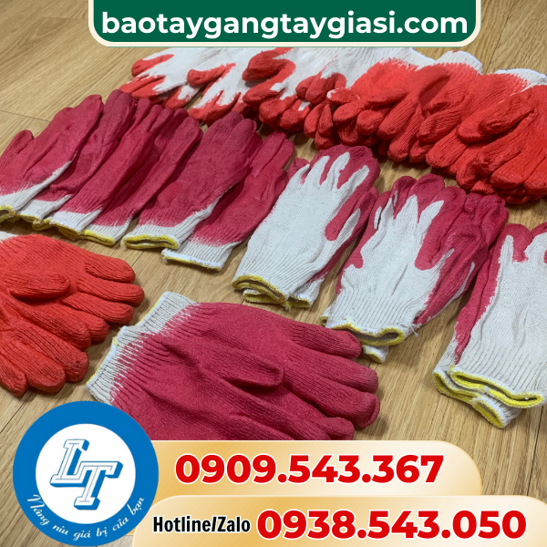 Găng tay len nhúng nhựa giá sỉ Găng tay len nhúng nhựa giá sỉ