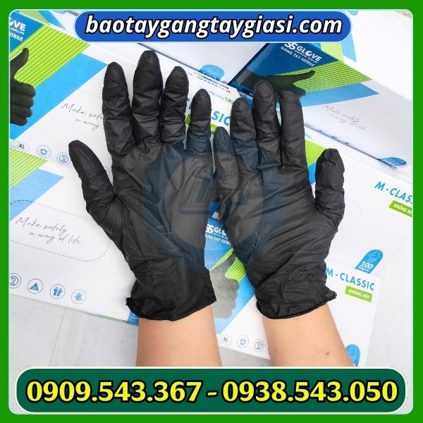 Găng tay cao su nitrile công nghiệp Găng tay cao su nitrile công nghiệp