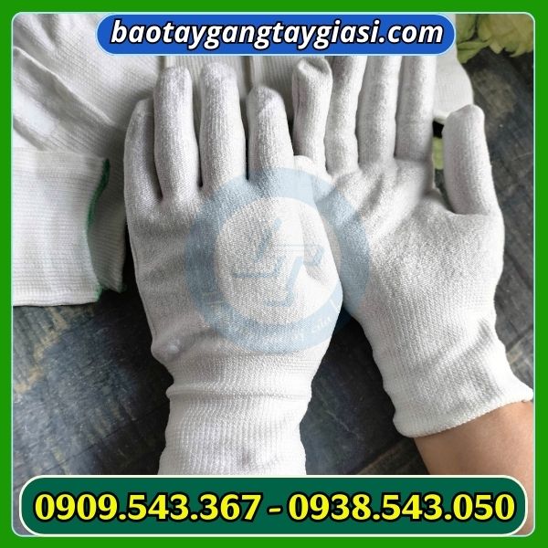 Găng tay chống cắt màu trắng giá sỉ Găng tay chống cắt màu trắng