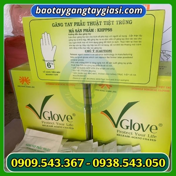 Găng tay phẫu thuật Vglove Găng tay phẫu thuật Vglove