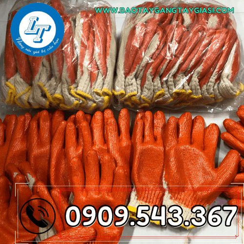 Găng tay phủ cao su Găng tay phủ cao su
