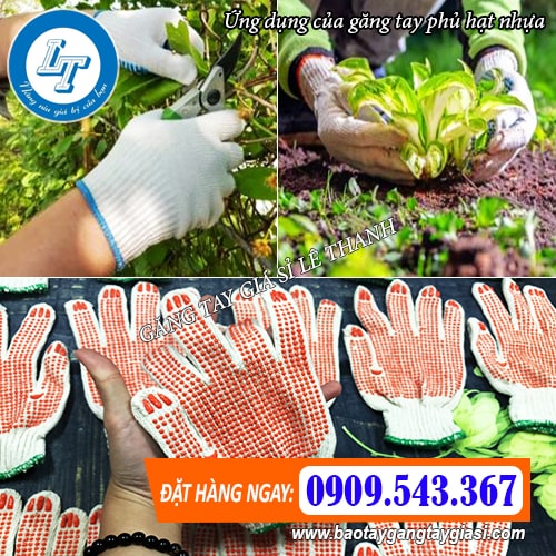 găng tay phủ hạt nhựa dùng làm vườn găng tay phủ hạt nhựa dùng làm vườn