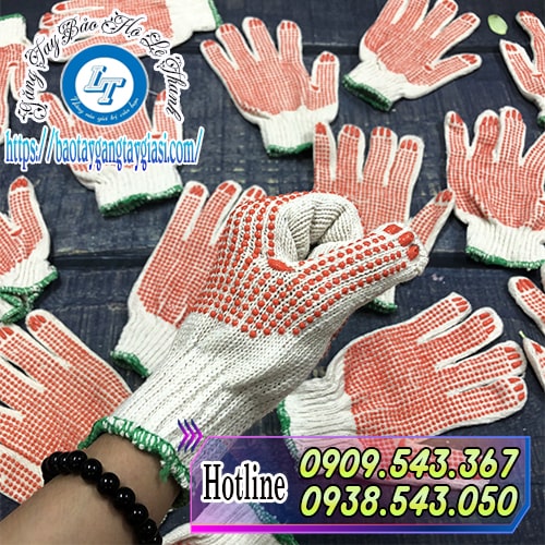 Găng tay phủ hạt nhựa giá rẻ sẵn kho Găng tay phủ hạt nhựa giá rẻ sẵn kho