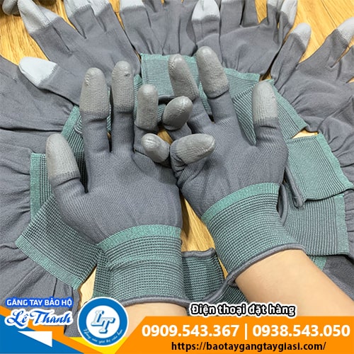Găng tay phủ ngón xám phòng sạch chống tĩnh điện Găng tay phủ ngón xám phòng sạch chống tĩnh điện