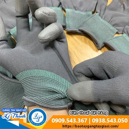 Găng tay phủ ngón xám thun co giãn linh hoạt Găng tay phủ ngón xám thun co giãn linh hoạt