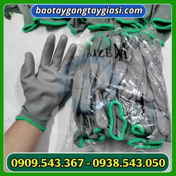 Găng tay phủ pu size M Găng tay phủ pu size M