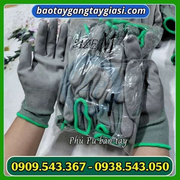 Găng tay phủ pu bàn tay Găng tay phủ pu bàn tay