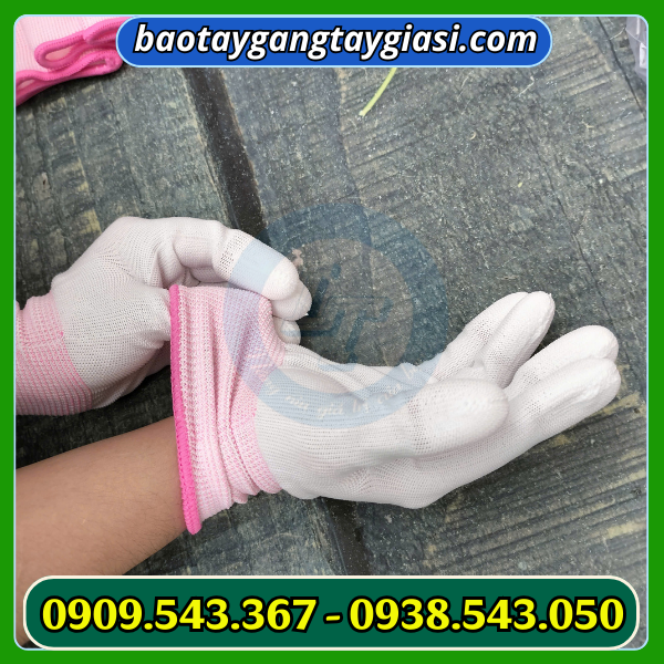 Găng tay phủ PU size giá rẻ Găng tay phủ PU size