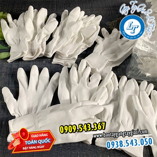 Găng tay phủ PU đầu ngón phòng sạch giá xưởng rẻ Găng tay phủ PU đầu ngón phòng sạch giá xưởng rẻ