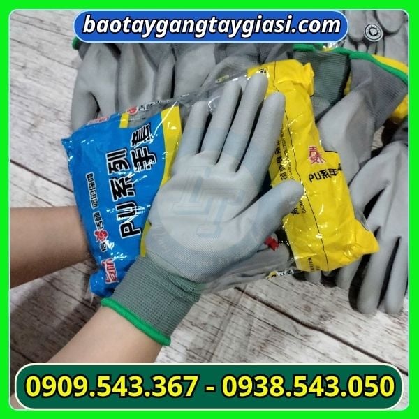 Găng tay phủ Pu giá sỉ Găng tay phủ Pu