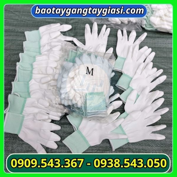 Găng tay phủ PU ngón size S Găng tay phủ PU ngón size M