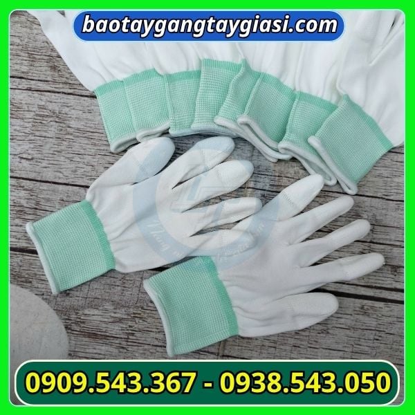 Găng tay phủ PU ngón Găng tay phủ PU ngón