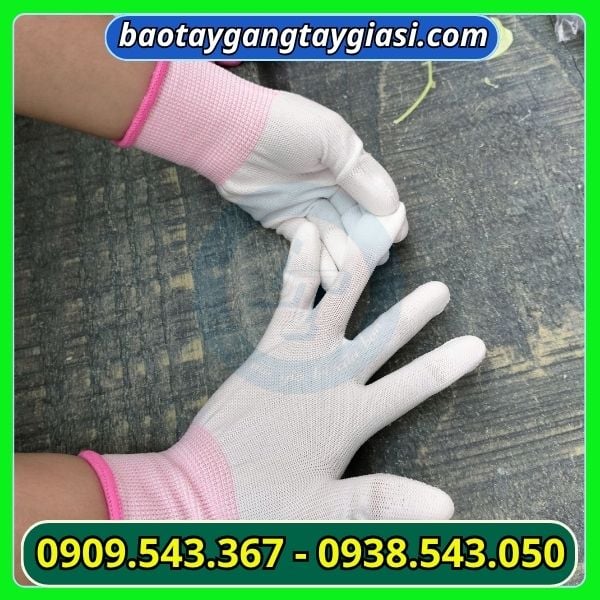 Găng tay phủ PU ngón Găng tay phủ PU ngón