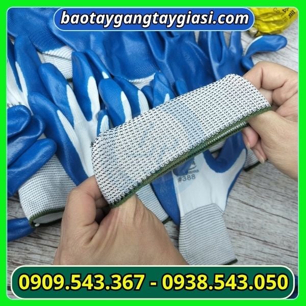 Găng tay cao su phủ sơn co giãn Găng tay cao su phủ sơn co giãn