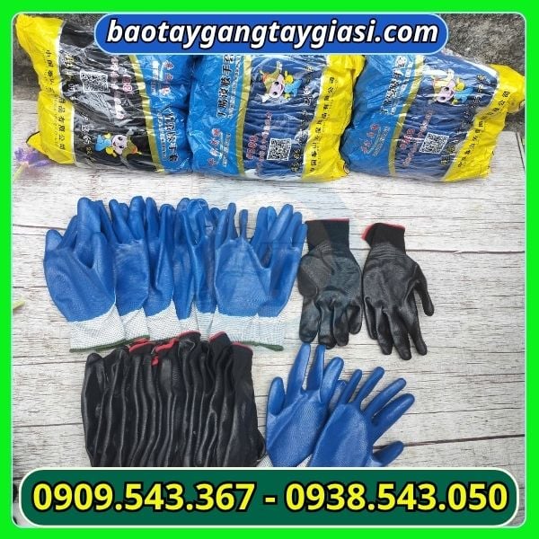 Găng tay cao su phủ sơn bền đẹp Găng tay cao su phủ sơn bền đẹp