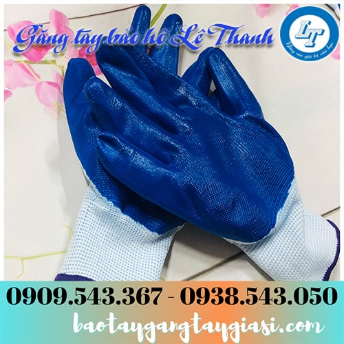 Găng tay phủ sơn xanh chất lượng cao