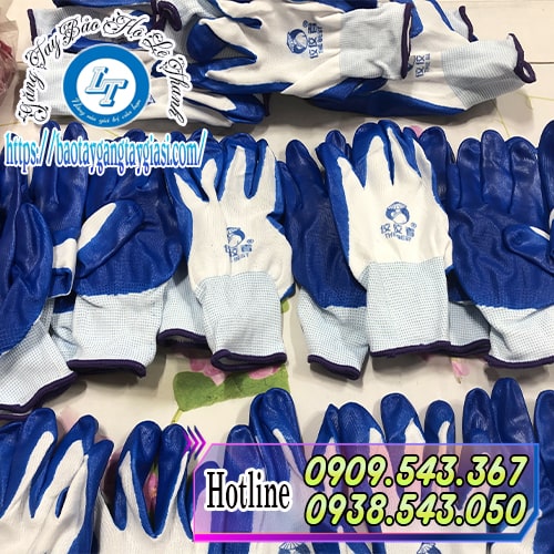 Găng tay phủ sơn xanh giá rẻ TPHCM