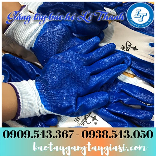 Găng tay phủ sơn xanh mềm mịn bền chắc Găng tay phủ sơn xanh mềm mịn bền chắc