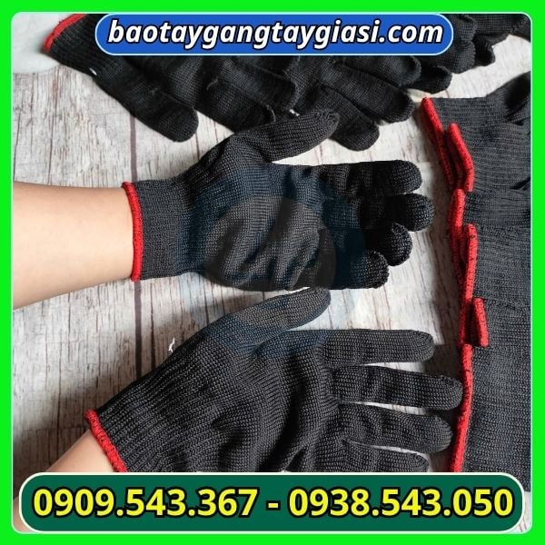 Găng tay poly 50g bền đẹp Găng tay poly 50g