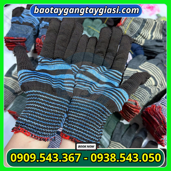 Găng tay poly thời trang đeo ôm tay, bảo vệ tốt Găng tay poly thời trang giá sỉ