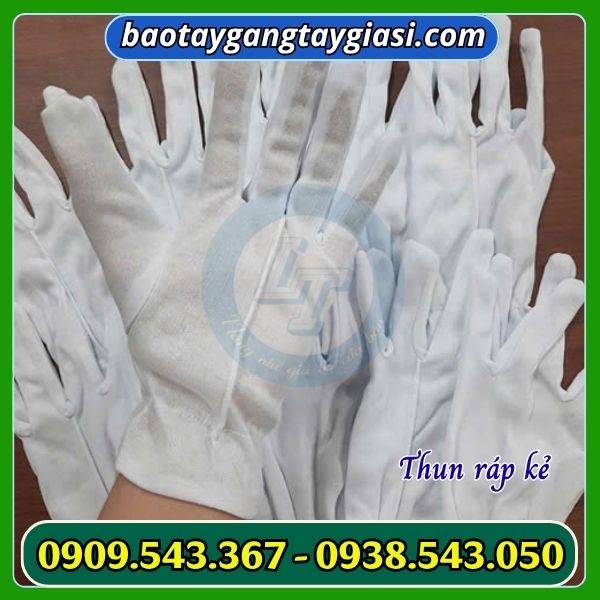 Găng tay thun ráp kẻ Găng tay thun ráp kẻ