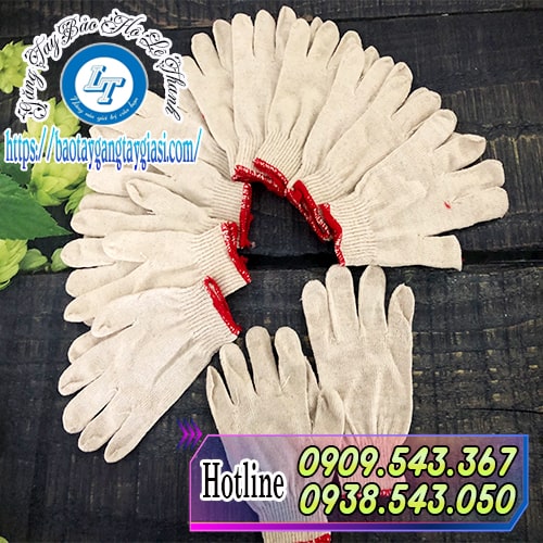 Găng tay sợi len kem trắng Găng tay sợi len kem trắng