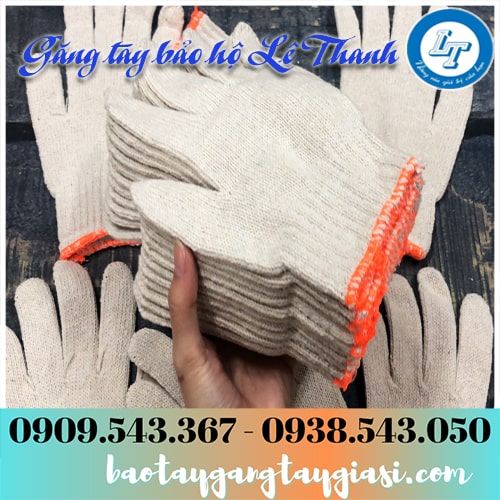 Găng tay sợi len trắng dày chắc Găng tay sợi len trắng dày chắc