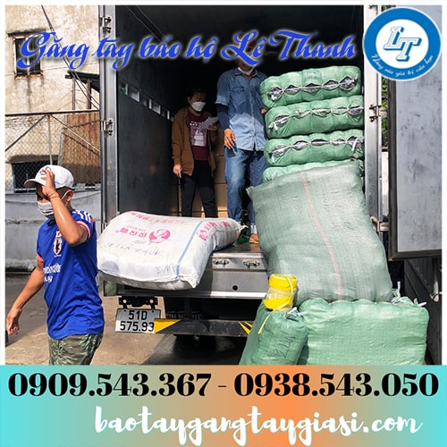 Găng tay sợi len trắng giá rẻ tphcm