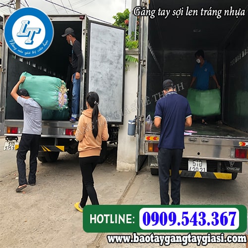 Găng tay sợi len tráng nhựa cho đại lý giá rẻ